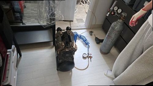 팔달구 누수탐지 천장에 번진 누수 흔적과 점검 현장